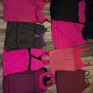 Lot of Lululemon size 10 tanks EUC